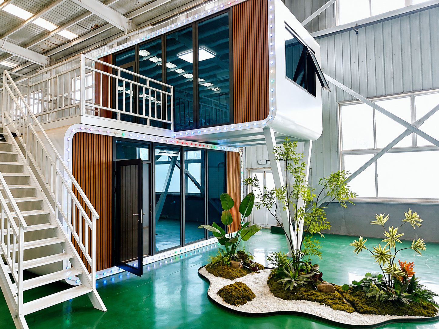 Vila cápsula de dois andares ( Série de alojamento de nave espacial )