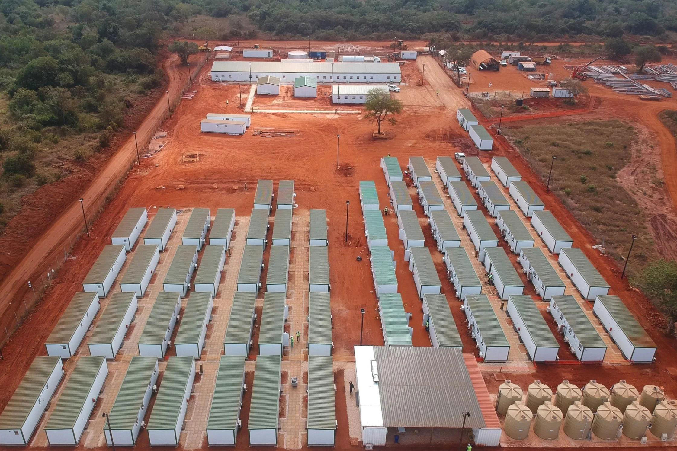 Foldable Container Camp oferece implantação rápida para projetos de mineração e construção