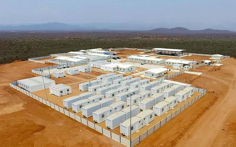 Foldable Container Camp oferece implantação rápida para projetos de mineração e construção