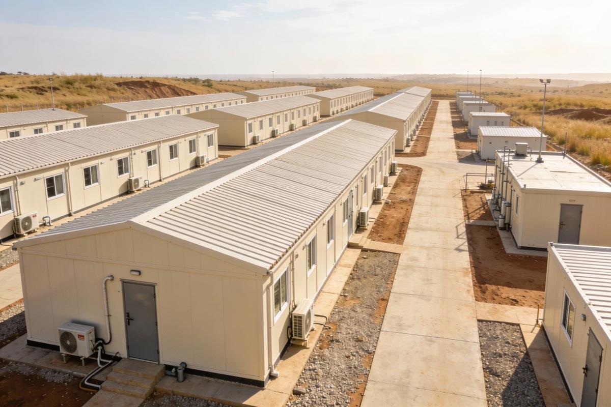 Foldable Container Camp oferece implantação rápida para projetos de mineração e construção