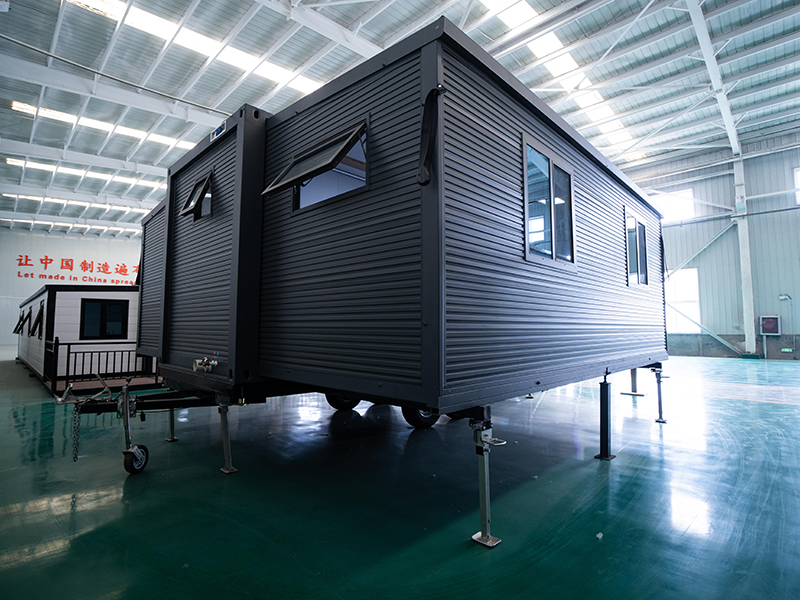 Casa expansível de asa dupla montada em trailer(Imagem4)