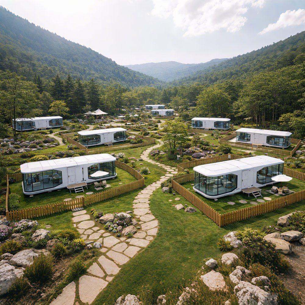 Casa Cápsula Espacial para Projetos de Resort & Alojamento