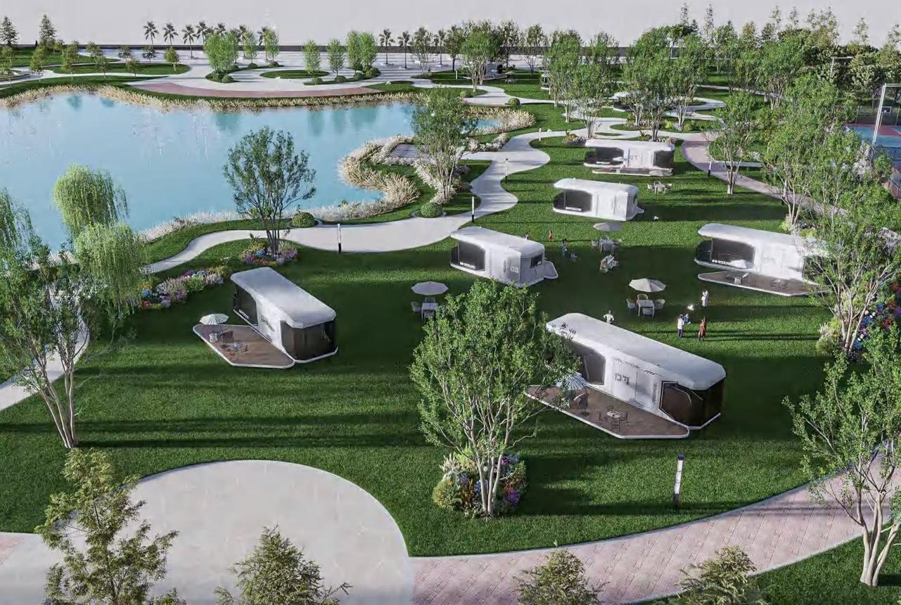 Casa Cápsula Espacial para Projetos de Resort & Alojamento