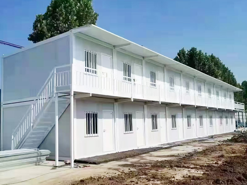 Série de casa de contêiner empacotada plana