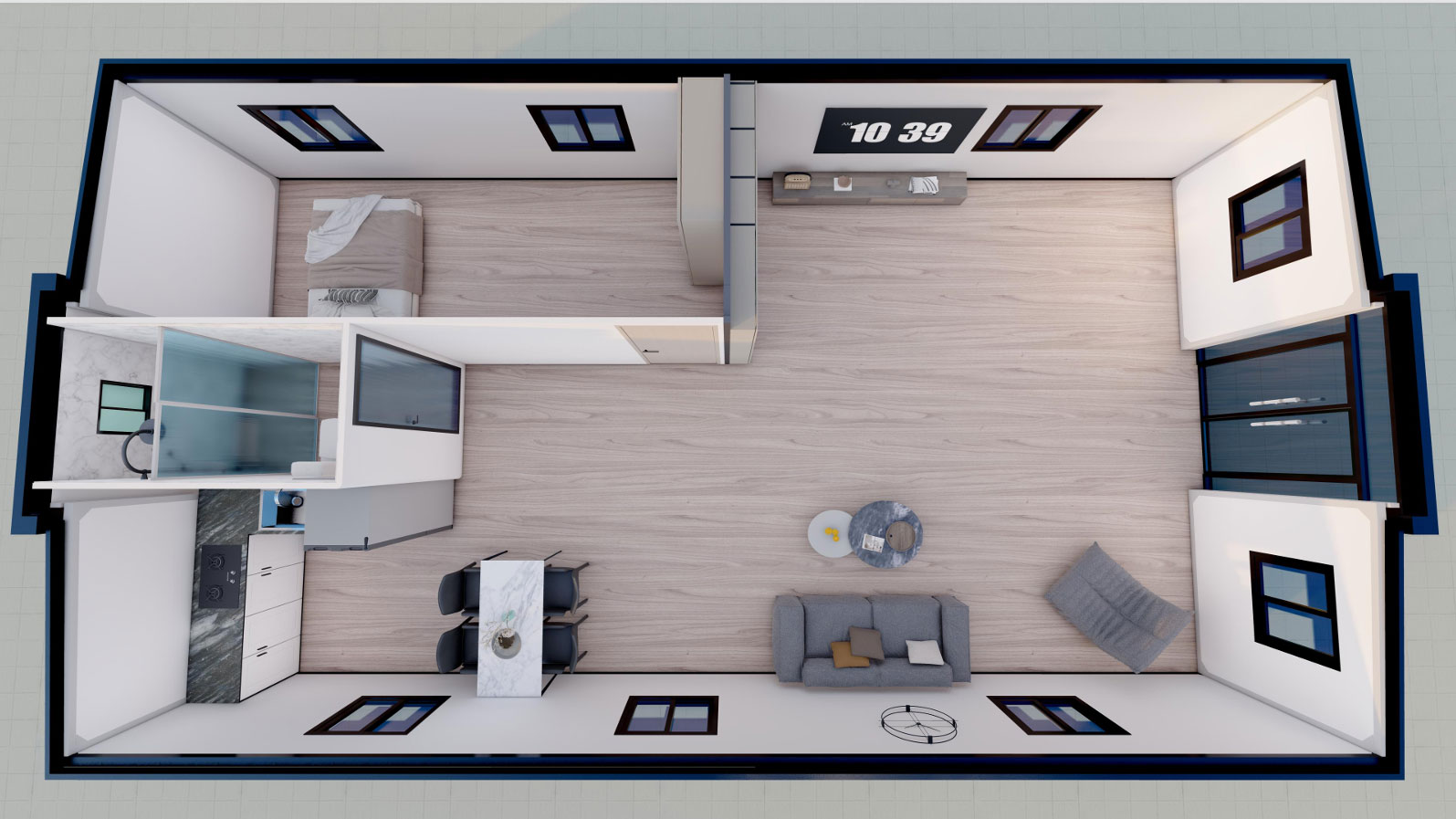 Casa expansível de asa dupla de 40 pés(Imagem1)