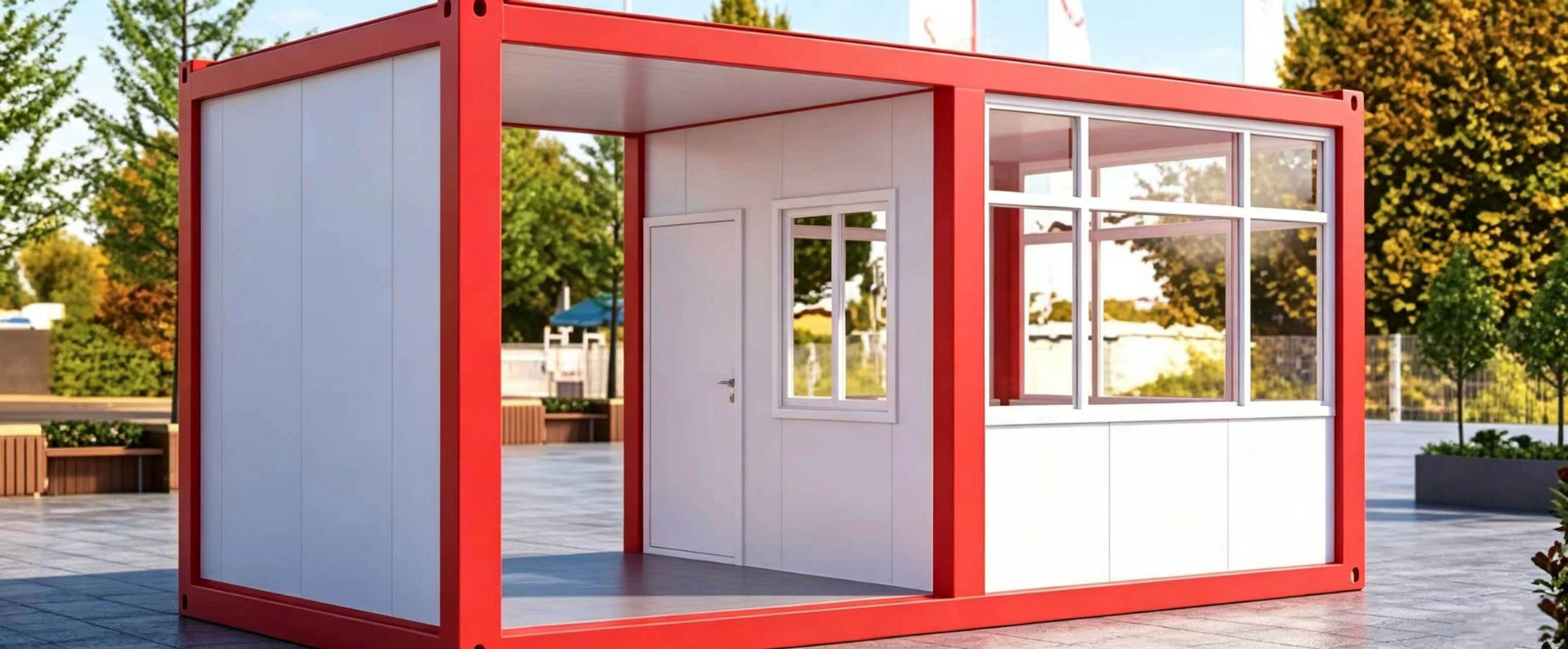 Flat Pack Segurança Guarda Casa Container